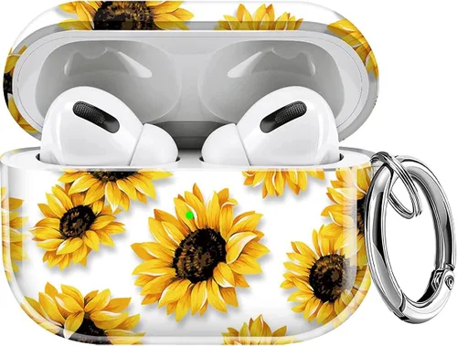 Miniatura 46 de Maxjoy Funda compatible con AirPods Pro, funda con diseño de vaca clara para mujeres y niñas, bonita funda protectora suave con llavero compatible