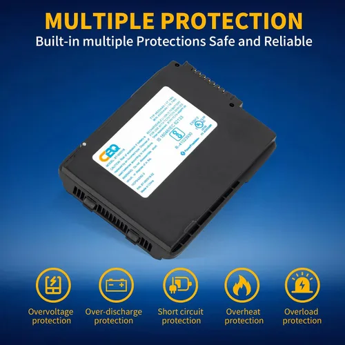 Miniatura 5 de CBQ TC70 Reemplazo de batería para Zebra TC77 TC72 TC70 TC75 Series (BT-000318) - Fuente de alimentación de alta capacidad de iones de litio de 4620