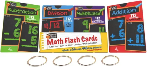 Miniatura 10 de Tarjetas flash matemáticas de Regal Games para sumas y restas - 1er, 2do, 3er grado y más - Tarjetas flash matemáticas para niños