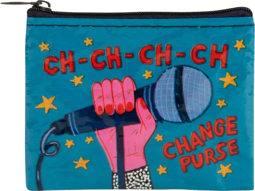 Blue Q Monedero – Bonita bolsa para monedas para hombres y mujeres, cartera pequeña, organizador de llavero, bolsa con cremallera para monedas,