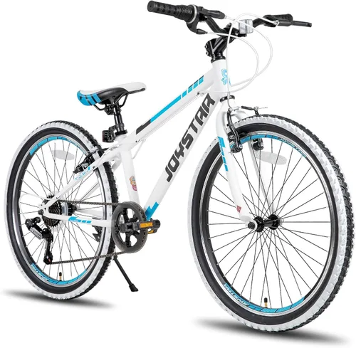 Miniatura 15 de JOYSTAR Lubbock 20 24 Inch Kids Bike for Boys & Girls Ages 7-12 Years Hardtail Mountain Bike for Kids with 1-Speed/7-Speed Drivetrain, White Wall