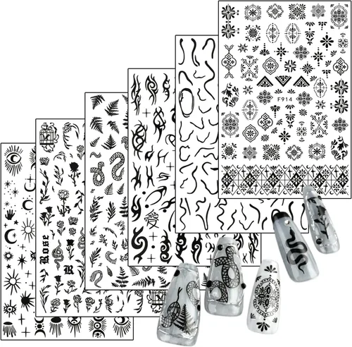 Miniatura 12 de Calcomanías de arte de uñas de flores, holográficas 5D en relieve de flores en relieve de corazón, calcomanías autoadhesivas para uñas, decoración