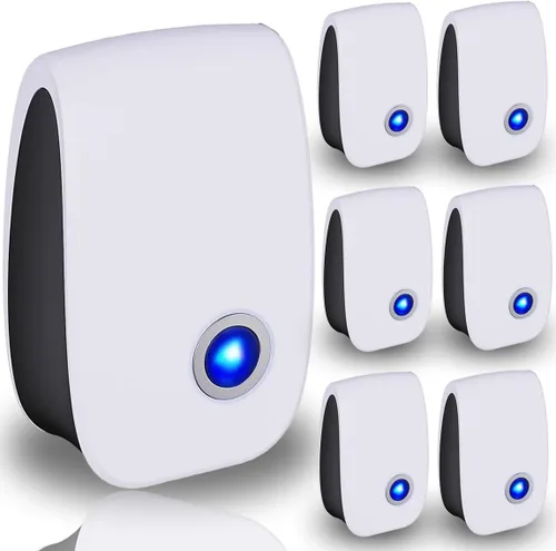 Control ultrasónico de plagas en interiores, repelente de plagas para roedores, mosquitos, hormigas, cucarachas, ratones, pulgas, escarabajos y