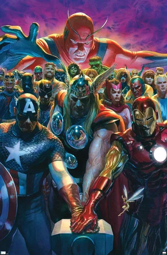 Trends International Marvel Comics - Póster de pared de Avengers #10, 22.375 x 34 pulgadas, versión premium sin marco
