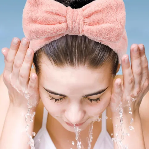 Miniatura 2 de UMIKU Paquete de 8 diademas faciales para mujeres - Suaves en polar de coral, cosméticas y para el cuidado de la piel, envolturas para el cabello