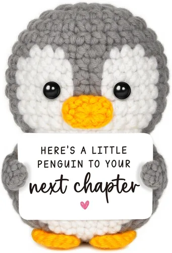 Miniatura 15 de Regalos para relaciones a larga distancia para novio, novia, amistad, regalos de Thinking of You para mejor amiga, pareja, pingüino de ganchillo