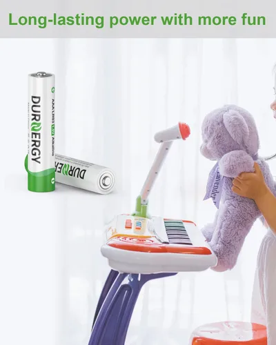 Miniatura 7 de DURNERGY Paquete de 48 pilas AAA, 10 años de vida útil, 1.5 V Triple AAA Baterías 1200 mAh para controles remotos, juguetes linternas LR03 E92 MN2400