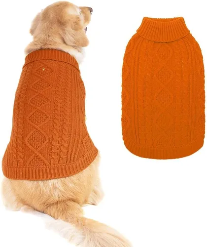 Miniatura 7 de BINGPET Suéter de Punto Térmico para Perros Pequeños, Medianos y Grandes, Abrigo de Invierno para Perros y Gatos, Conjuntos de Sudaderas Cálidas