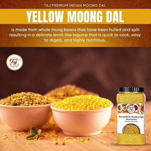 Miniatura 3 de Lentejas TAJ Moong Dal Mung, (4 libras)