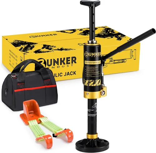 BUNKER INDUST Gato hidráulico portátil de recuperación con compañero de elevación, gato de elevación todoterreno 4x4 para SUV, ATV UTV, capacidad de