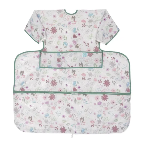 Bumkins Combinación de babero y funda para silla alta, para 6-24 meses, niña o niño pequeño, manga larga para bebés, essentuales de destete LED para
