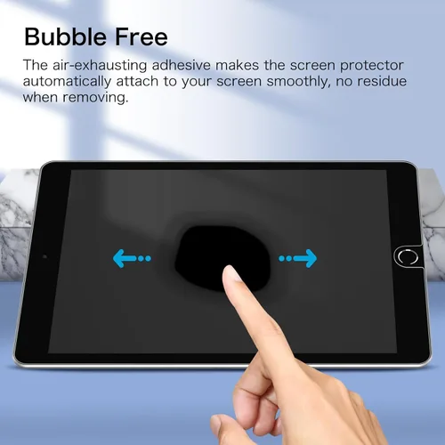 Miniatura 9 de Fintie Protector de pantalla de vidrio templado para iPad de 9ª / 8ª / 7ª generación (2021/2020 / 2019) de 10.2 pulgadas y iPad Air 3 de 10.5