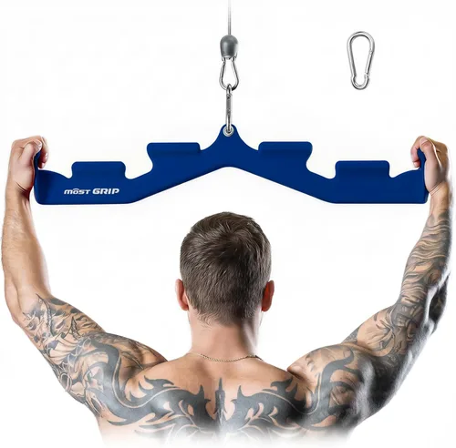 Miniatura 9 de Barra de tracción dorsal MOST GRIP con 6 asas ergonómicas, accesorios de tracción dorsal de agarre neutral para entrenamiento de toda la espalda