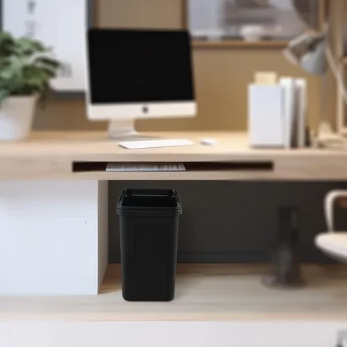 Miniatura 4 de Esdiplot - Contenedor de basura pequeño de 1.8 galones, 4 unidades, contenedor de basura delgado, se adapta debajo del escritorio/fregadero