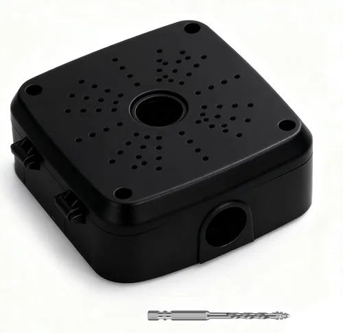 Miniatura 12 de Soporte universal para cámara de seguridad, soporte de caja de conexiones abatible, base de cámara IP de plástico impermeable, soporte de cable