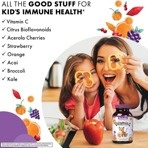 Miniatura 5 de Bluebonnet Nutrition Rainforest Animalz - Tabletas masticables de vitamina C con forma de animal, 250 mg de vitamina C, sin soja, sin gluten