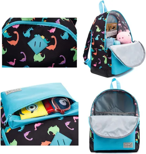 Miniatura 5 de Mochila escolar unisex mochila preescolar clásica para niño y niña, DinosauriosAzul, Mochila clásica para niños