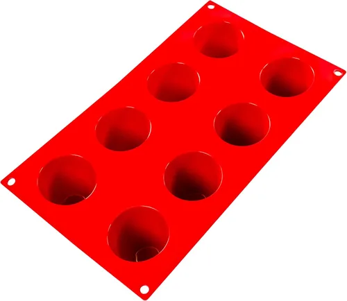 Miniatura 2 de Fat Daddio's SMF-021 - Utensilios de silicona para hornear de 8 cavidades Baba (3.1 oz)