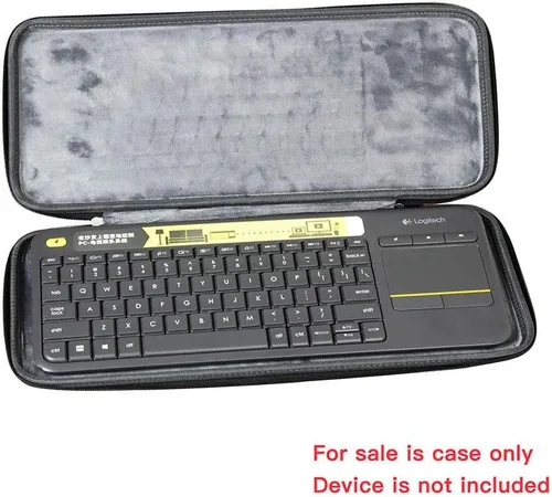 Miniatura 3 de Funda de viaje rígida Hermitshell EVA para teclado táctil inalámbrico Logitech K400 920-007119 Plus Negro