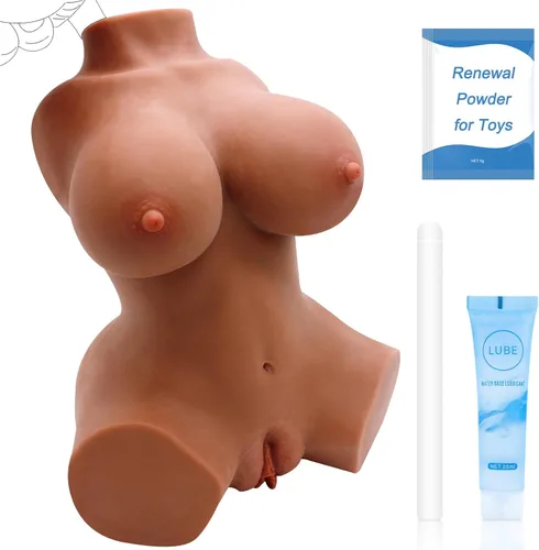 Miniatura 8 de Muñeca sexual de tamaño real de 17.8 libras con torso flexible, con textura realista de piel de cuerpo de tamaño completo, trasero suave, pechos