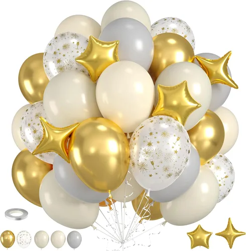 Miniatura 17 de Globos Rojos Negros Amarillos, 60pcs Globos Negros Borgoña Dorados, Globos Amarillos Granate Globos Rojos Negros Dorados con Confeti Para Cumpleaños