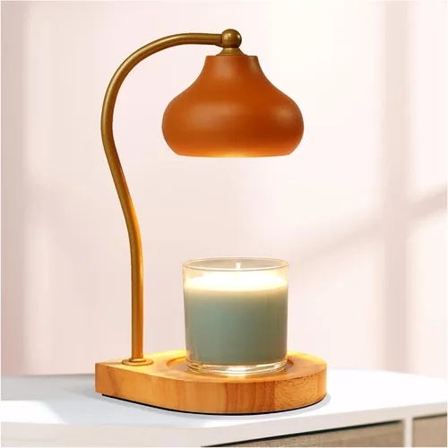 Miniatura 8 de Lámpara calentadora de velas con temporizador, calentador eléctrico de cera de fragancia regulable, elegante decoración del hogar, calentador