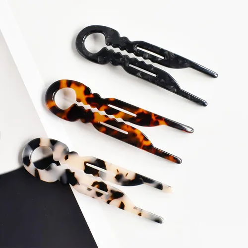 Miniatura 5 de Horquillas grandes curvas, elegantes horquillas francesas con diseño dentado antideslizante, accesorios para el cabello para mujeres, peinados