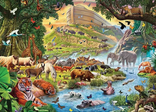 Miniatura 172 de EuroGraphics - Rompecabezas Pandas rojos