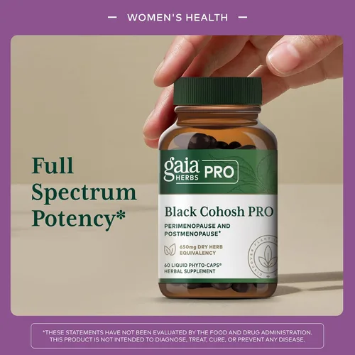Miniatura 3 de GAIA HERBS PRO Black Cohosh PRO - Suplemento de apoyo saludable para la perimenopausia y después de la menopausia* - Suplemento de salud