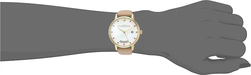 Miniatura 2 de Kate Spade New York Reloj de cuarzo de acero inoxidable para mujer con correa de piel de becerro, marrón, 16 (Modelo KSW1236)