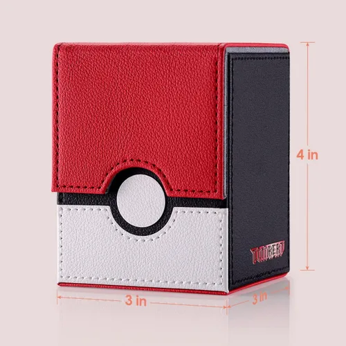 Miniatura 4 de tombert Caja de baraja premium de 150+ para PTCG, MTG, de gran capacidad con 2 divisores, para más de 100 cartas con funda TCG Juegos de cartas