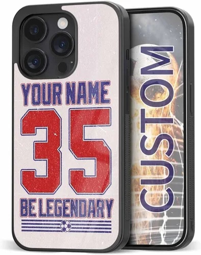 Miniatura 13 de Fundas de teléfono personalizadas con nombre y número personalizados - iPhone 5 6 7 8 11 12 13 14 Pro Max Plus Mini Xr Xs SE Samsung S20 S21 S22 S23