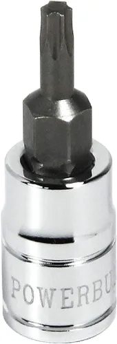 Miniatura 8 de Powerbuilt T-20 Star Bit Socket, unidad de 3/8 pulgadas, Torx, marca de tamaño de alta visibilidad - 648513