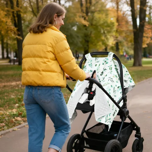 Miniatura 6 de Funda para Asiento de Coche Rquite para Bebé, Fundas de Asiento de Coche para Niña Bebé, Funda de Asiento de Coche Infantil para Invierno, Cálido