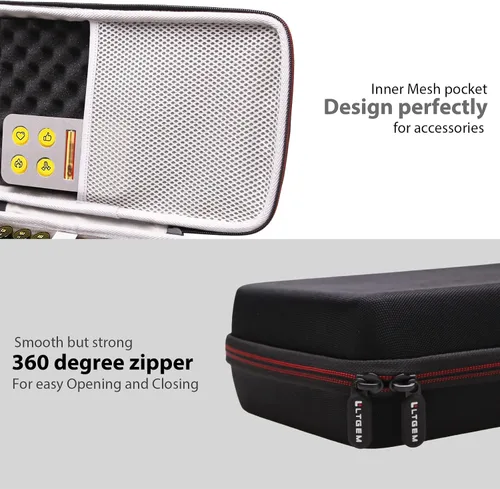 Miniatura 4 de LTGEM - Funda compatible con Logitech POP ICON Combo combo de teclado y mouse Bluetooth, bolsa de almacenamiento de viaje para oficina, color negro