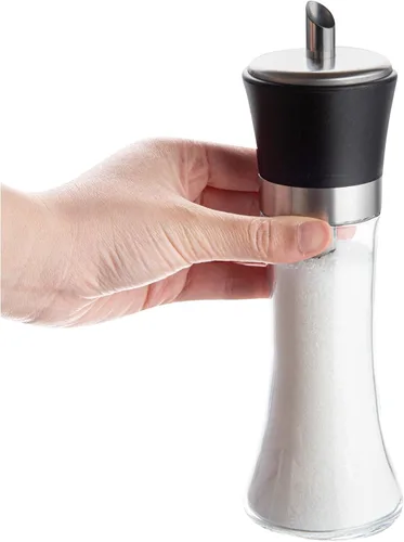 Miniatura 6 de Restaurantware Vetri - Dispensador de azúcar de 6.3 onzas, 1 dispensador de azúcar con boquilla para vertido, tapa negra, acabado transparente