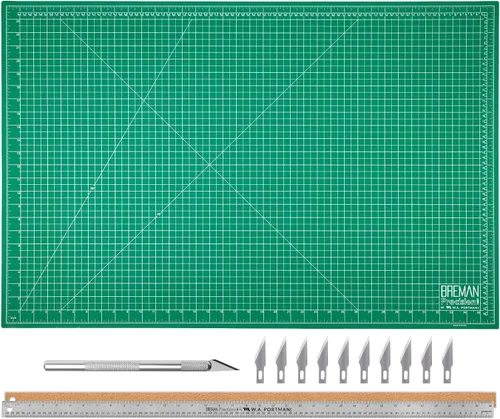 Miniatura 9 de WA Portman - Alfombrillas de corte autorreparables de 9 x 12 pulgadas para manualidades, tapete de corte de tela con cuchillo de precisión