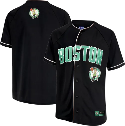Miniatura 9 de Ultra Game Camiseta de béisbol oficial de la NBA con botones y botones para hombre Negro 23