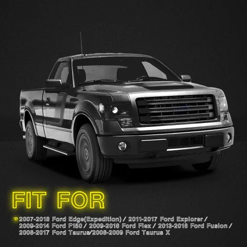 Miniatura 5 de CAR ROVER Conjunto de luz de charco de espejo lateral LED completo con 6000 K xenón blanco repuesto para Ford F-150 Expedition Explorer Edge Flex