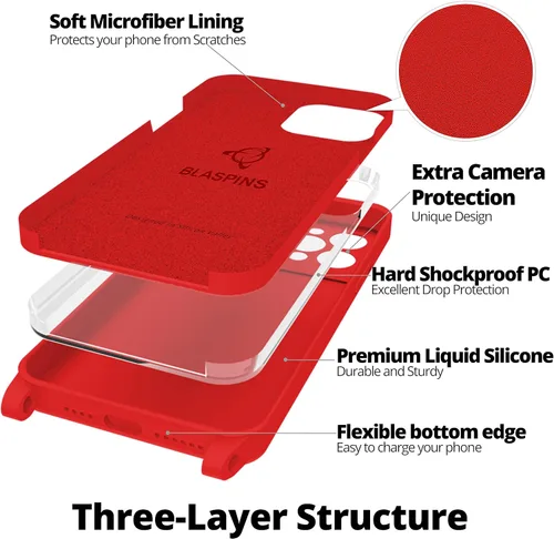 Miniatura 6 de iP14PM - Funda con correa cruzada para iPhone 14 Pro Max, cuello cruzado, soporte ajustable extraíble, protección contra caídas, a prueba de golpes