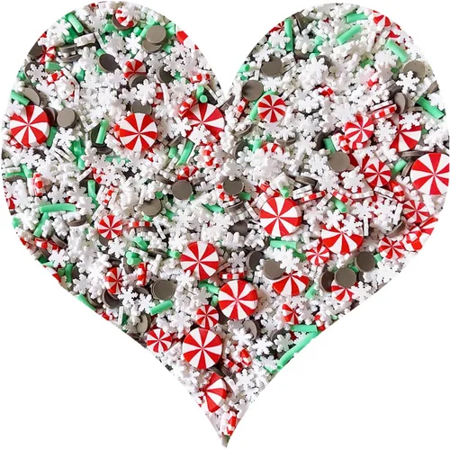 EHOPE Chispas Falsas Chispas Falsas de Navidad Chispas de Caramelo Falsas Chispas de Arcilla Chispas de Polímero Rebanadas de Arcilla Polimérica