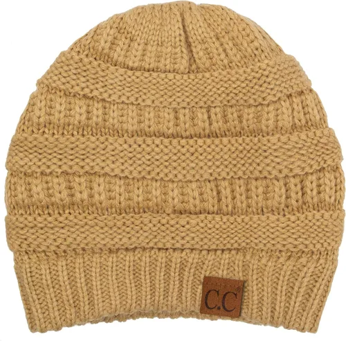 Miniatura 458 de C.C Trendy Warm Chunky Soft Stretch Cable Knit Beanie