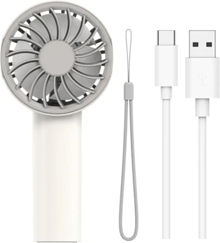 Miniatura 7 de MOVEX Mini ventilador de mano portátil recargable, 3 velocidades de refrigeración personal USB, ventilador de viaje ligero de bolsillo para verano