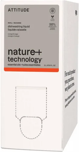 Miniatura 24 de ATTITUDE Jabón para Platos, Verificado por EWG, Líquido para Lavar Platos a Base de Plantas y Vegano, De Origen Natural, Aroma a Ralladura