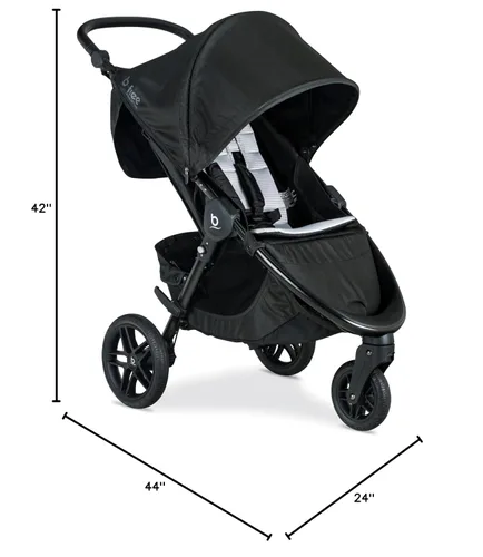 Miniatura 10 de Britax B-Free Cochecito premium, comodidad limpia