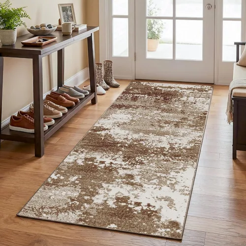 Miniatura 25 de Tapete de entrada de 2 x 3 pulgadas, color dorado beige, para entrada interior, 24 x 36 pulgadas, lavable y pequeño, para suelo de cocina, entrada