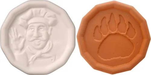 JBK Pottery Paquete de cocina – Juego de discos de ahorro de azúcar moreno y Pot Minder, ideal para mantener el azúcar suave durante meses y evitar
