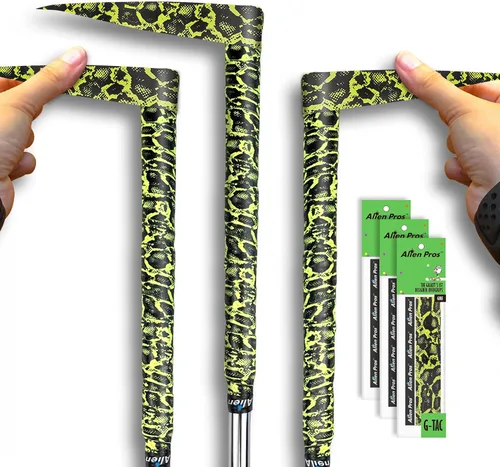 Miniatura 9 de ALIEN PROS Paquete de 6 cintas de envoltura de agarre de golf Blue Waves & Lizard Mix - ReGrip en 1 minuto