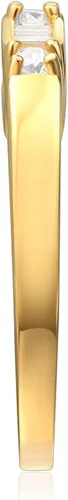 Miniatura 7 de Anillo de compromiso 14K oro SÓLIDO amarillo o blanco y set de 2 unidades de anillos de bodas