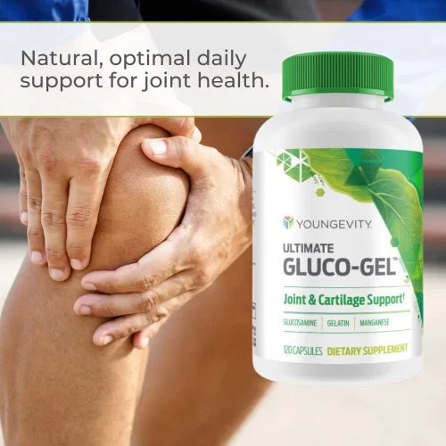 Miniatura 3 de Youngevity Ultimate Gluco-Gel - para huesos, tendones, huesos y cartílagos Contiene glucosamina, gelatina y manganeso 120 cápsulas 4 botellas
